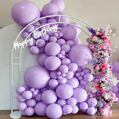 110pcs Soft Purple Balloons Double Filled Arch Kit for Party Decoration