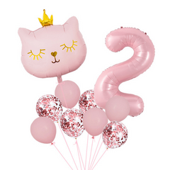 Cat Balloon Set for Birthday Parties and Decorations