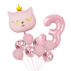 Cat Balloon Set for Birthday Parties and Decorations