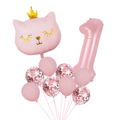 Cat Balloon Set for Birthday Parties and Decorations
