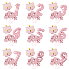 Cat Balloon Set for Birthday Parties and Decorations