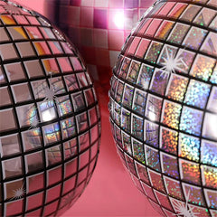 25pcs 22 Inch 4D Gradient Foil Balloons Disco Birthday Wedding Party Decor