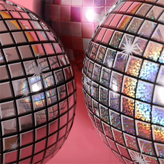 25pcs 22 Inch 4D Gradient Foil Balloons Disco Birthday Wedding Party Decor