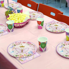 Butterfly Party Supplies Set for 10 Guests - Spring Floral Plates