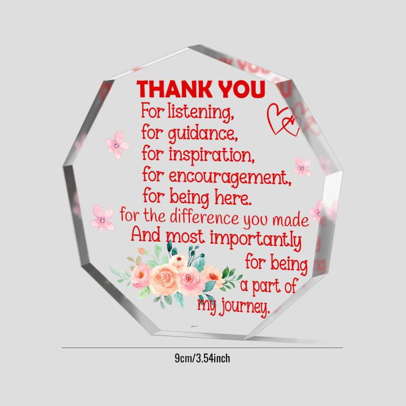 Thank You For Women Teacher Appreciation Therapist Coworkers Acrylic Plaque