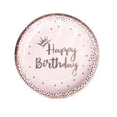 20pcs Birthday Party Disposable Paper Cups Plates Tissues Wedding Decor