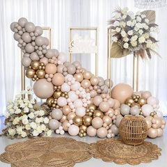 119pcs Retro Sand Balloon Wreath Arch Kit Birthday Party Wedding Supplies