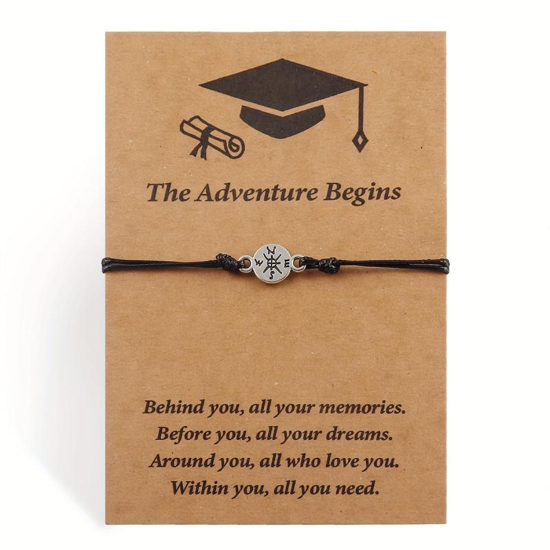 Graduation Compass Bracelet - Unique Gift for Graduates