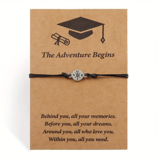 Graduation Compass Bracelet - Unique Gift for Graduates