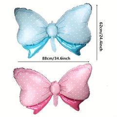 Candy Polka Dot Bow Aluminum Balloons for Birthday Party