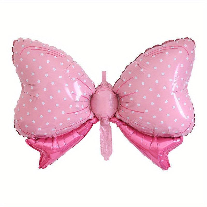 Candy Polka Dot Bow Aluminum Balloons for Birthday Party