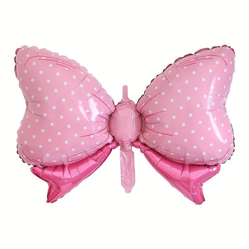 Candy Polka Dot Bow Aluminum Balloons for Birthday Party