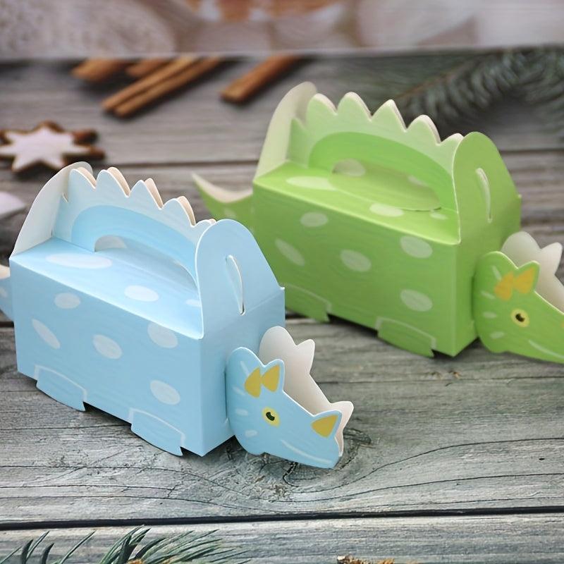 10pcs Dinosaur Gift Paper Box Baby Shower Decor