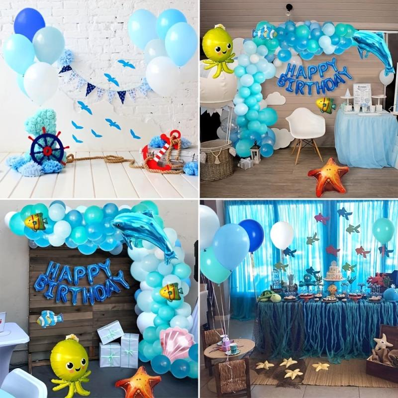 Undersea Garland Balloon Decoration Ocean Theme Birthday Party Supplies