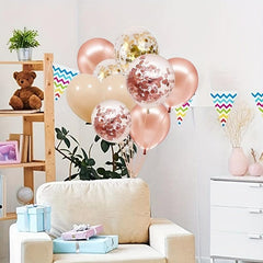 Rose Golden Balloon Confetti Balloon Baptism Wedding Birthday Decoration