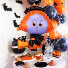 Halloween Large Witch Decoration Balloon Party Supplies