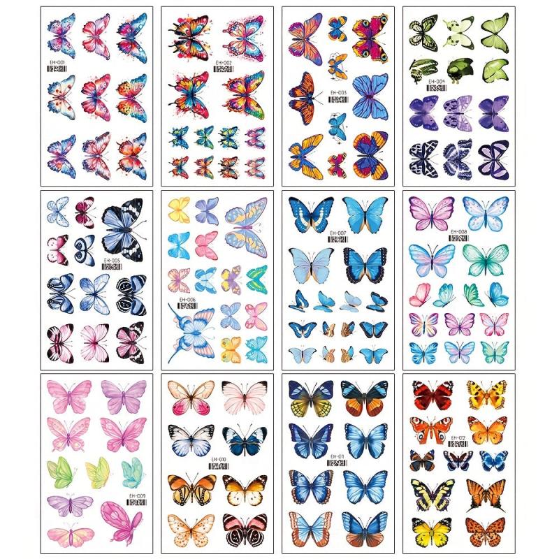 Custom Arm Butterfly Tattoo Sticker - Fresh Goddess Party Body Art