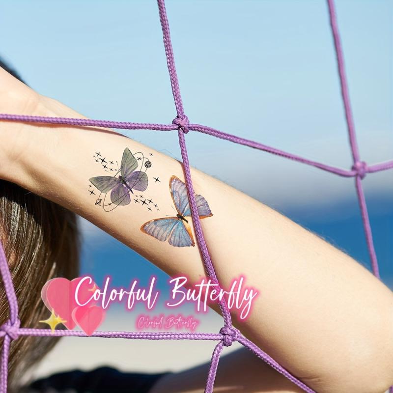 Custom Arm Butterfly Tattoo Sticker - Fresh Goddess Party Body Art