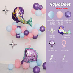 Little Mermaid Balloon Garland Arch DIY Set For Party Decorations