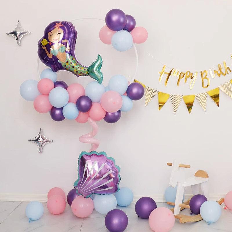 Little Mermaid Balloon Garland Arch DIY Set For Party Decorations