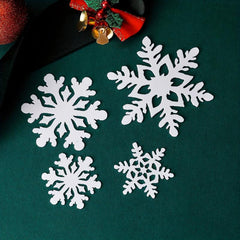 4pcs Christmas Cake Decoration Snowflake Acrylic Cake Topper