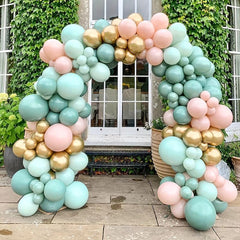 87pcs Golden Latex Balloons for Party Decorations