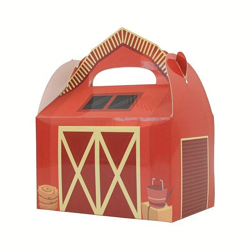 Farm Animal Tote Bag Set with Candy and Cookie Boxes