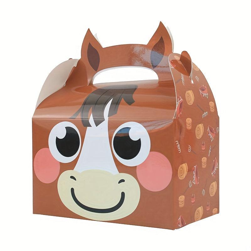 Farm Animal Tote Bag Set with Candy and Cookie Boxes