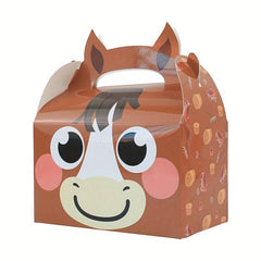 Farm Animal Tote Bag Set with Candy and Cookie Boxes