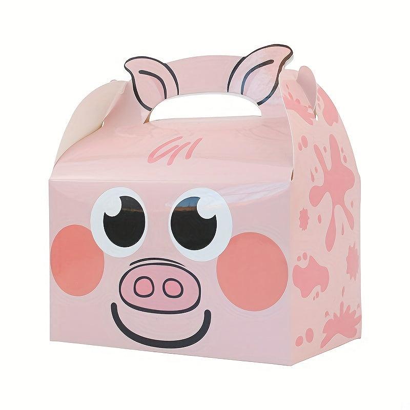 Farm Animal Tote Bag Set with Candy and Cookie Boxes