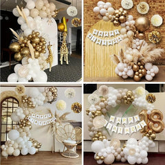 Boho Sand Balloon Birthday Decorations Set