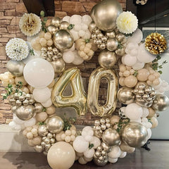Boho Sand Balloon Birthday Decorations Set