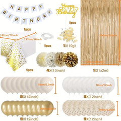 Boho Sand Balloon Birthday Decorations Set