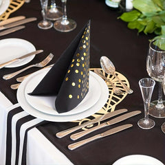 25pcs Gilded Polka Dot Party Napkin Birthday Party Supplies