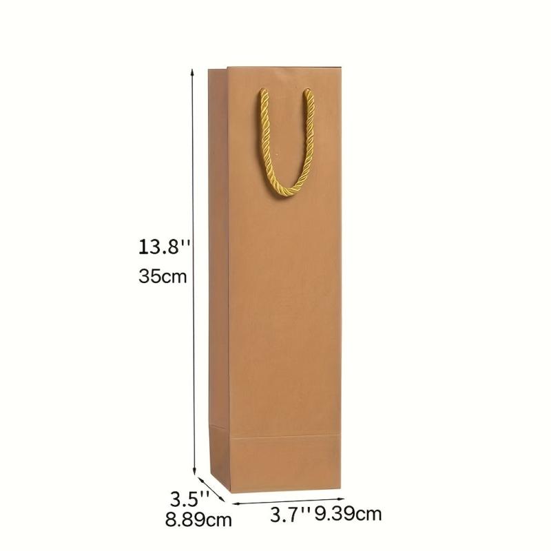 12pcs Stylish Drawstring Gift Bags for Wine and Tumblers - Party Supplies