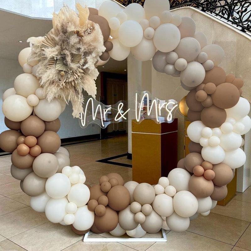 137pcs Coffee Balloon Garland Set Birthday Party Wedding Decor