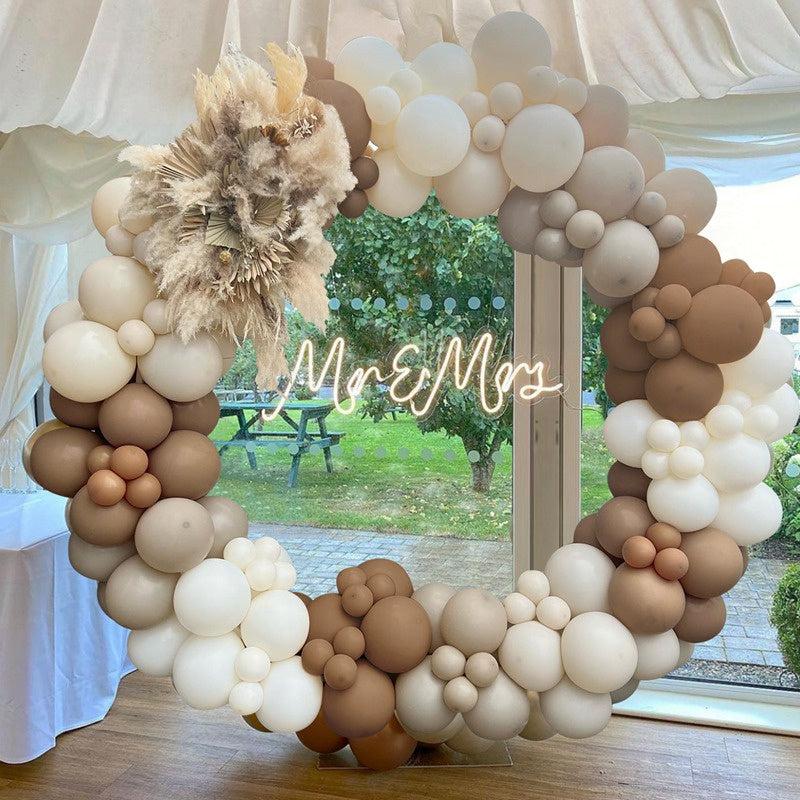 137pcs Coffee Balloon Garland Set Birthday Party Wedding Decor