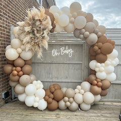 137pcs Coffee Balloon Garland Set Birthday Party Wedding Decor