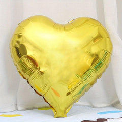 50pcs Monochrome Heart Aluminum Film Balloons for Wedding and Party Decoration