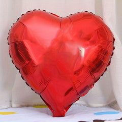 50pcs Monochrome Heart Aluminum Film Balloons for Wedding and Party Decoration