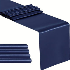 10 Pack Dark Satin Table Runner 30 48x274 32 Cm Long Silk And Smooth Fabric