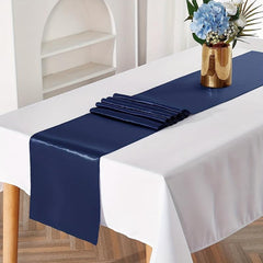 10 Pack Dark Satin Table Runner 30 48x274 32 Cm Long Silk And Smooth Fabric