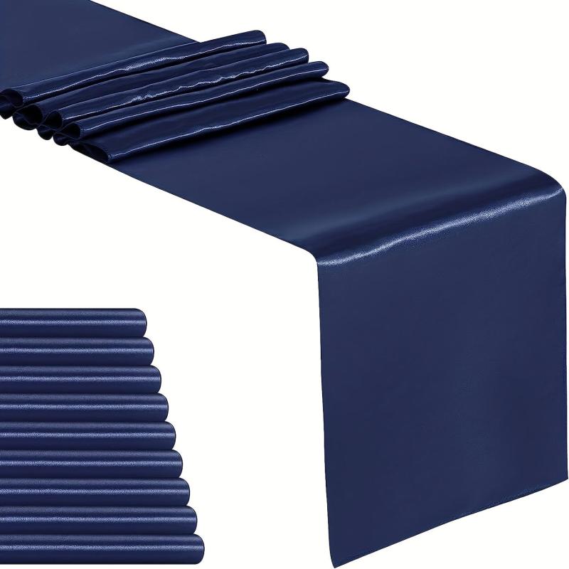 10 Pack Dark Satin Table Runner 30 48x274 32 Cm Long Silk And Smooth Fabric