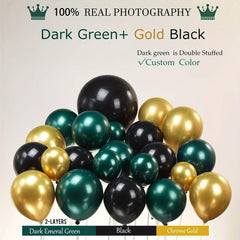 137pcs Green & Golden Balloons Garland Arch Kit for Party Decoration