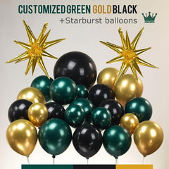 137pcs Green & Golden Balloons Garland Arch Kit for Party Decoration