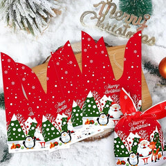 50pcs Christmas Party Candy Packaging Bags Gift Bags Christmas Decor Supplies