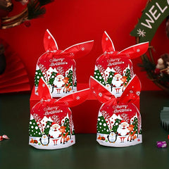 50pcs Christmas Party Candy Packaging Bags Gift Bags Christmas Decor Supplies