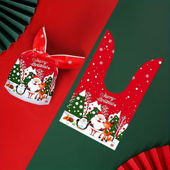 50pcs Christmas Party Candy Packaging Bags Gift Bags Christmas Decor Supplies