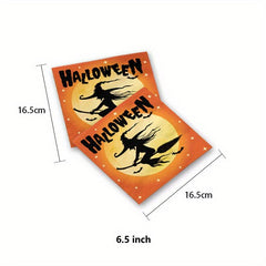 Halloween Party Supplies Set Paper Plate Cup Tissue Tableware Home Decor