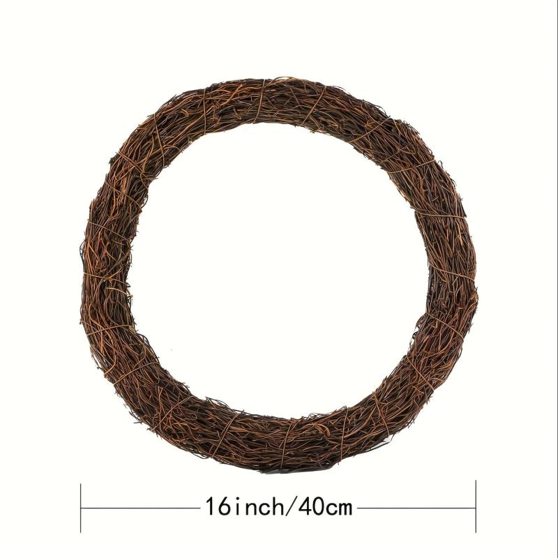 16 Inch Grapevine Wreath Natural Vine Wreath DIY Hoop Frame Base